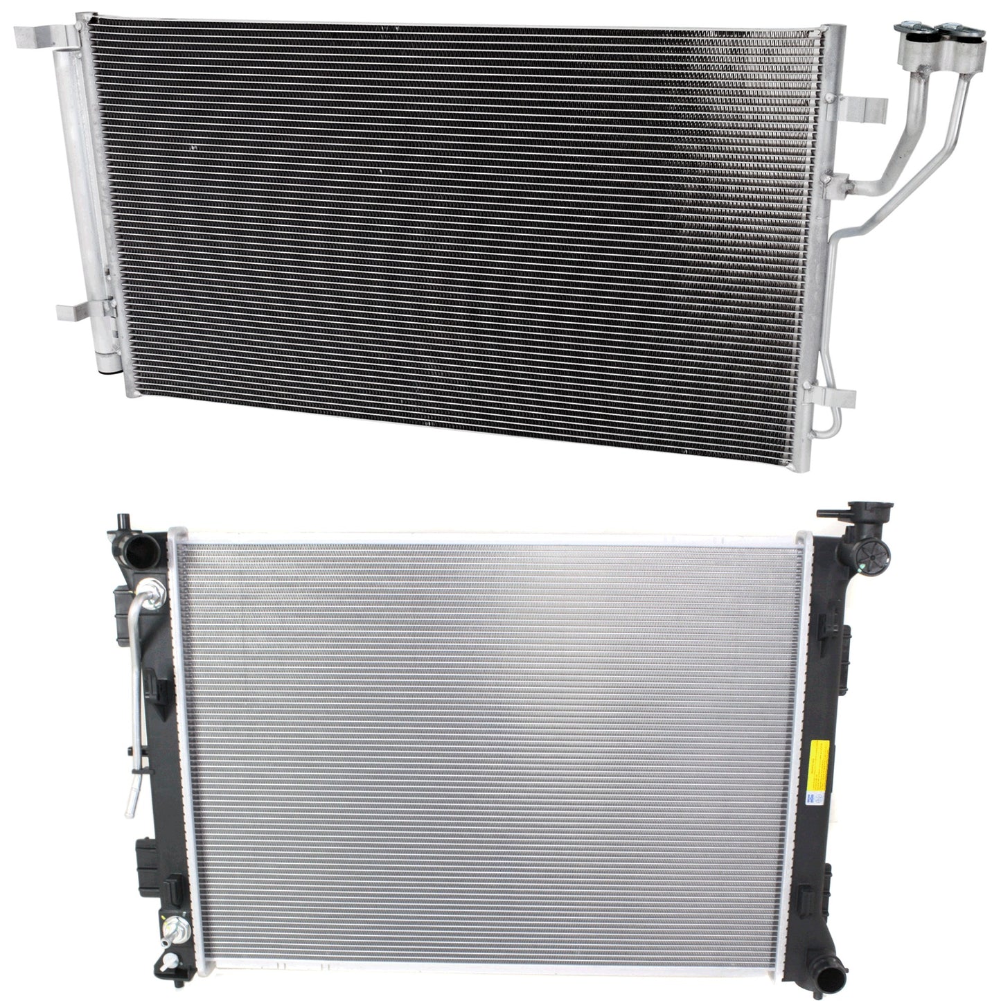 2-Piece Kit Radiator, 2.4L, 4Cyl, Includes (1) A/C Condenser and (1) Radiator