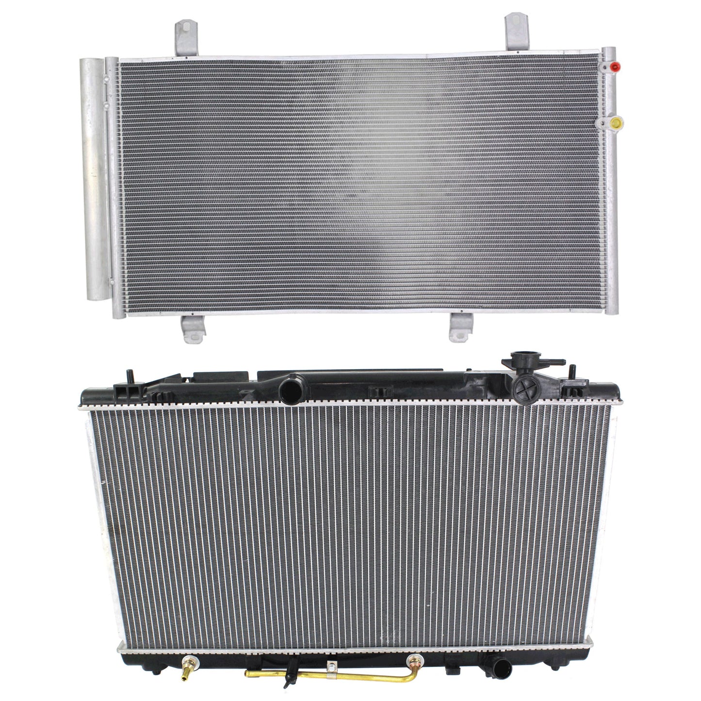 2-Piece Kit Radiator, 3.5L, 6Cyl, Includes (1) A/C Condenser and (1) Radiator