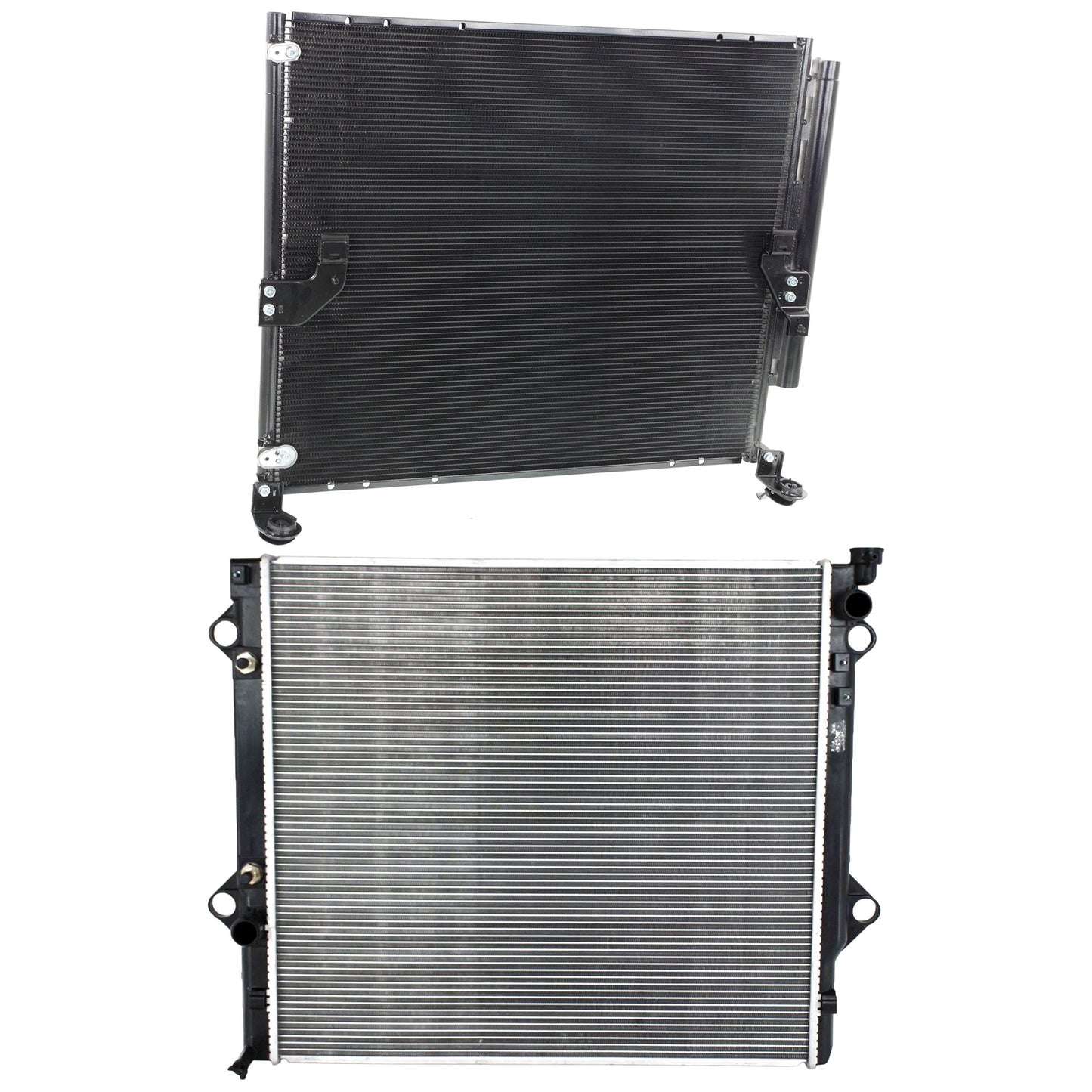 2-Piece Kit Radiator, 4.0L, 6Cyl, Includes (1) A/C Condenser and (1) Radiator