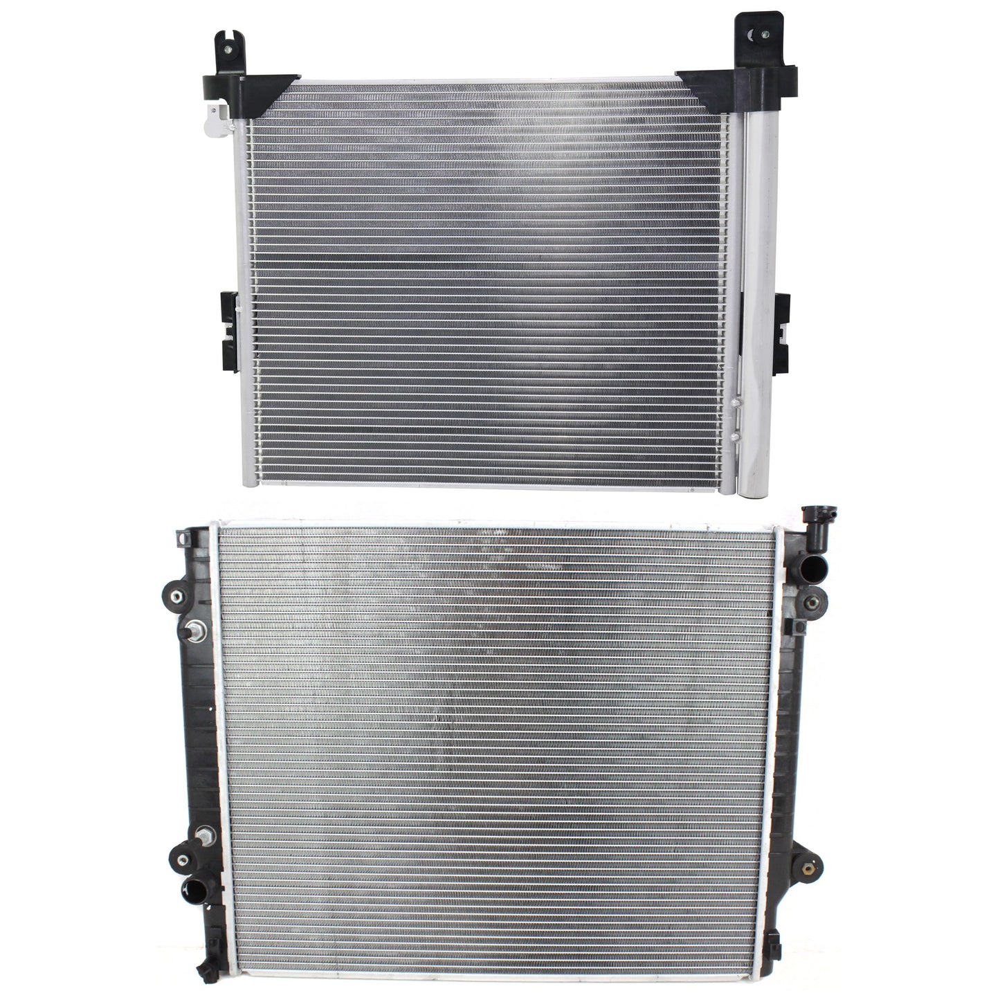 2-Piece Kit Radiator, Includes (1) A/C Condenser and (1) Radiator