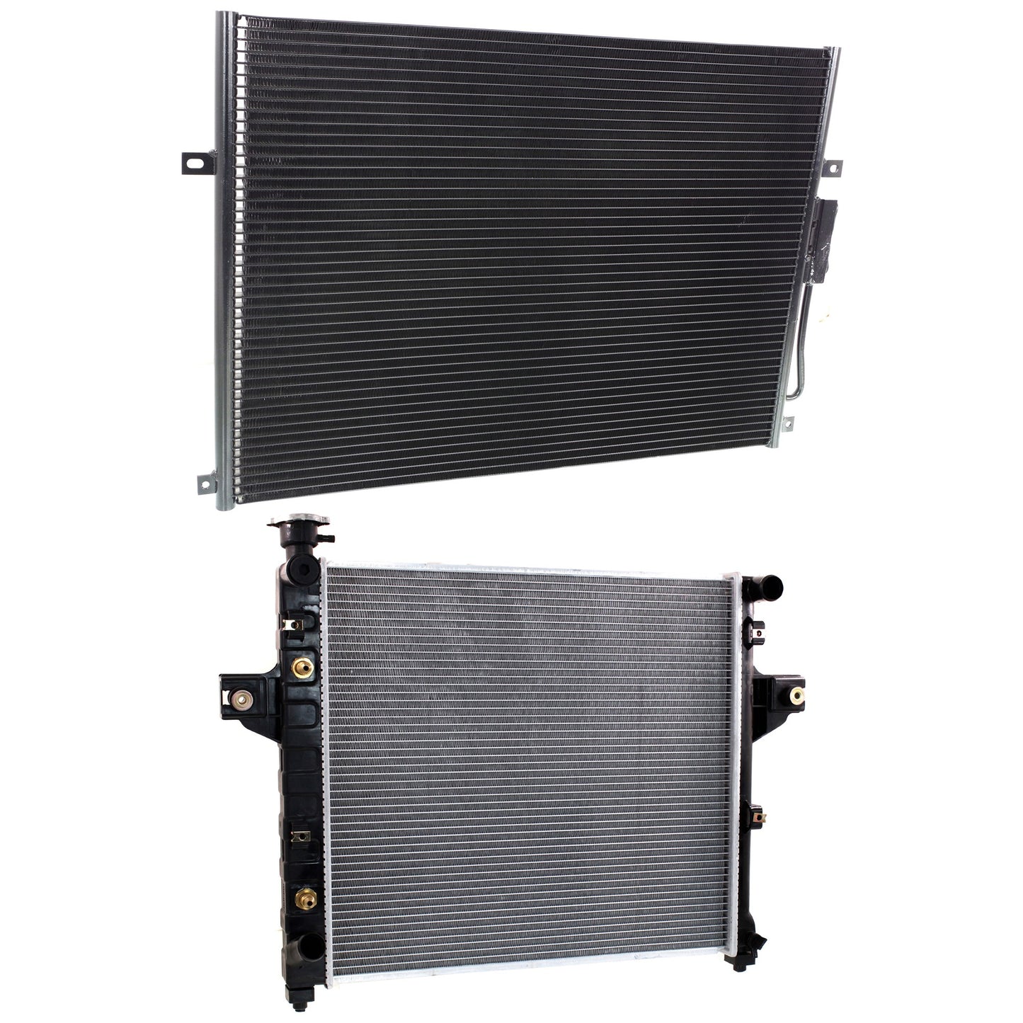 2-Piece Kit Radiator, 4.0L, 6Cyl, Includes (1) A/C Condenser and (1) Radiator