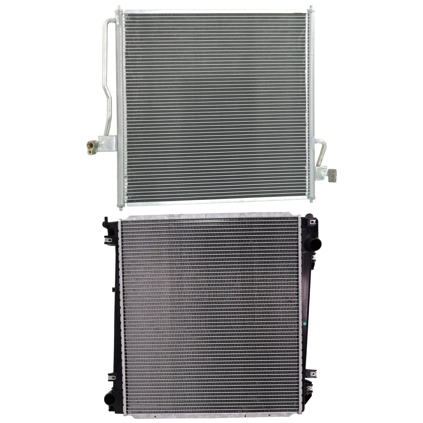 2-Piece Kit Radiator, 4.0L, 6Cyl, Includes (1) A/C Condenser and (1) Radiator