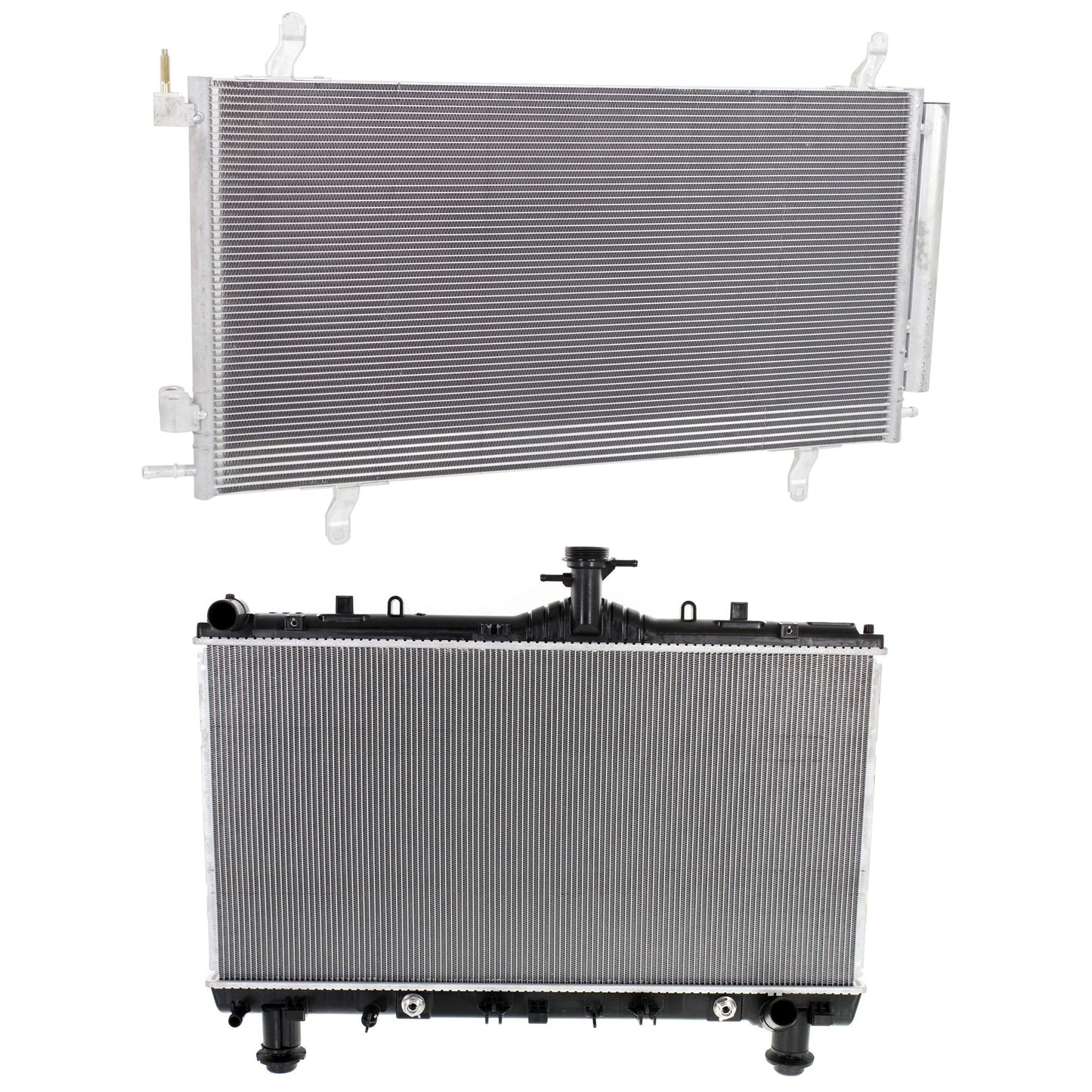 2-Piece Kit Radiator, 6.2L, 8Cyl, Includes (1) A/C Condenser and (1) Radiator