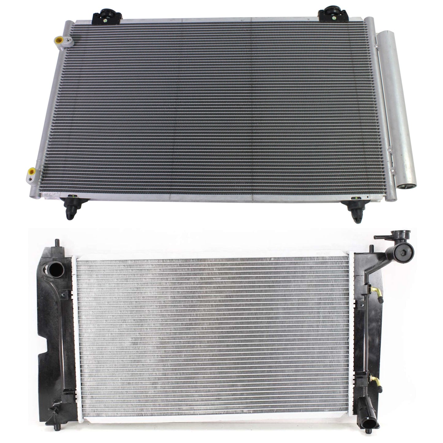 2-Piece Kit Radiator, 1.8L, 4Cyl, Includes (1) A/C Condenser and (1) Radiator