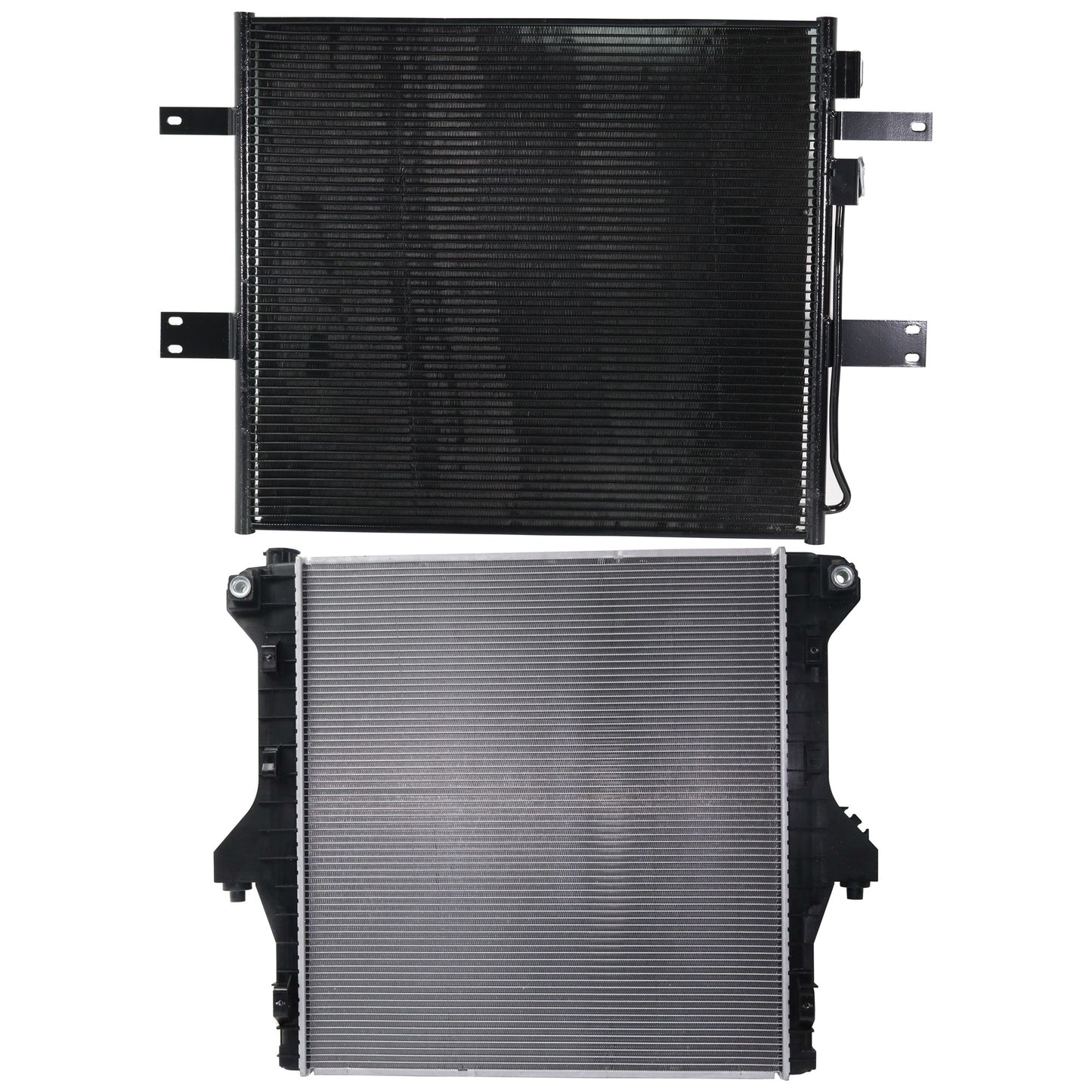 2-Piece Kit Radiator, 5.9L, 6Cyl, Includes (1) A/C Condenser and (1) Radiator