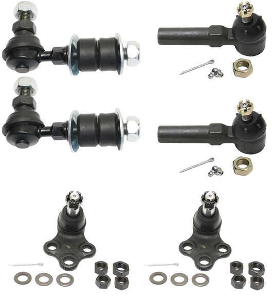 6-Piece Kit Front Suspension Kit, Includes (2) Ball Joint, (2) Tie Rod End and (2) Sway Bar Link