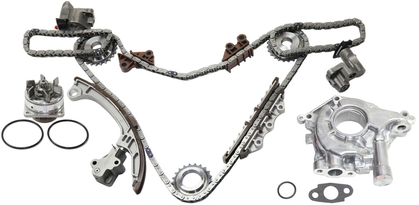 3-Piece Kit Timing Chain Kit, 3.5L, 6Cyl, Includes (1) Timing Chain Kit, (1) Water Pump and (1) Oil Pump