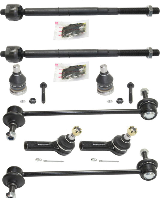 8-Piece Kit Front, Driver and Passenger Side Suspension Kit, Includes (2) Ball Joint, (4) Tie Rod End and (2) Sway Bar Link