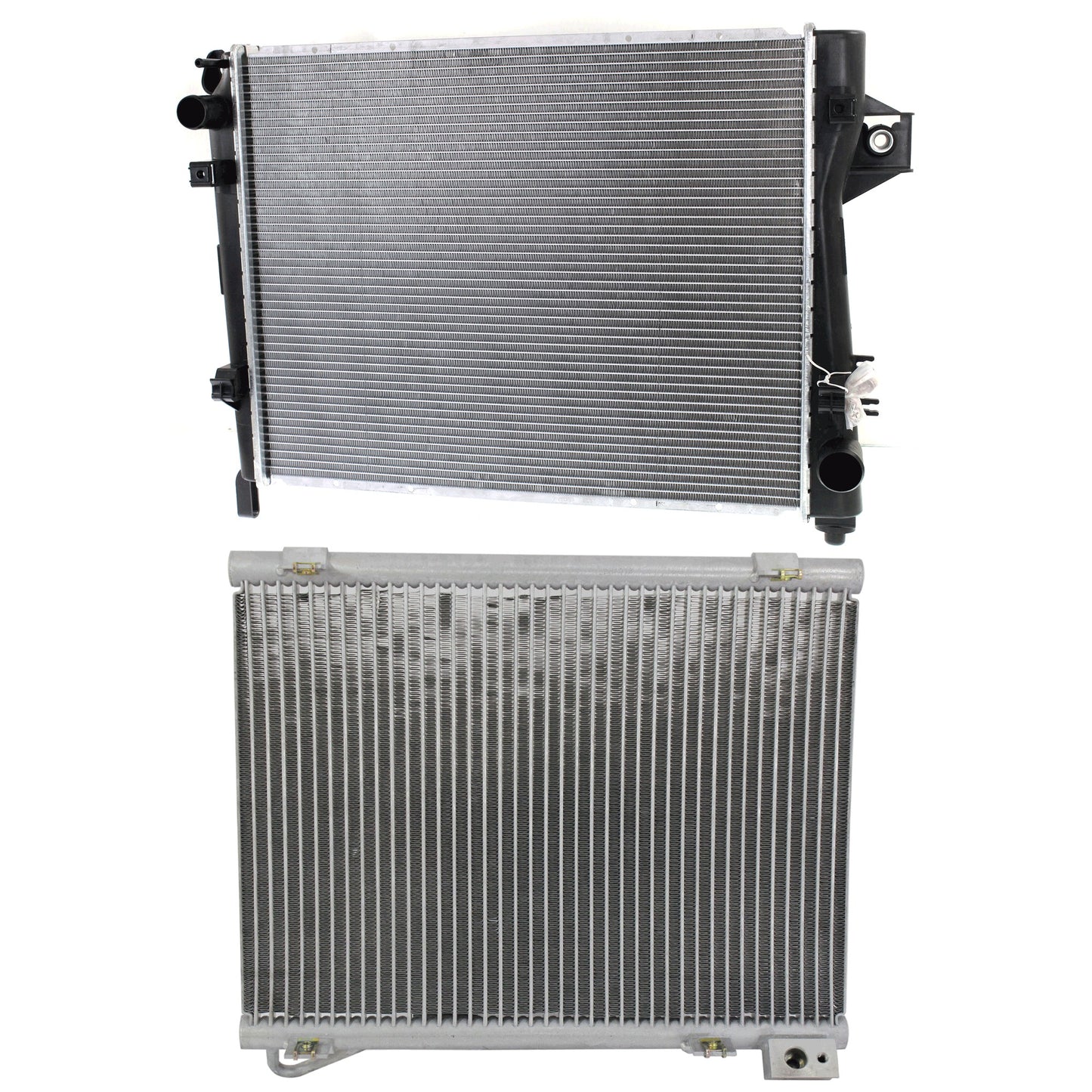 2-Piece Kit Radiator, Includes (1) A/C Condenser and (1) Radiator