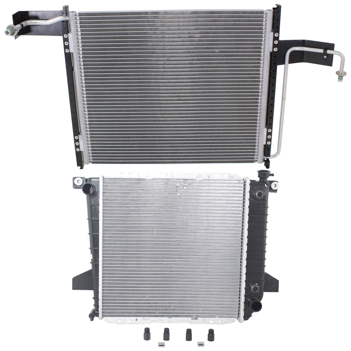 2-Piece Kit Radiator, 2.3L, 4Cyl, Includes (1) A/C Condenser and (1) Radiator