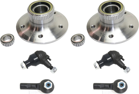 6-Piece Kit Front, Driver and Passenger Side Suspension Kit, Includes (2) Ball Joint, (2) Tie Rod End and (2) Wheel Hub