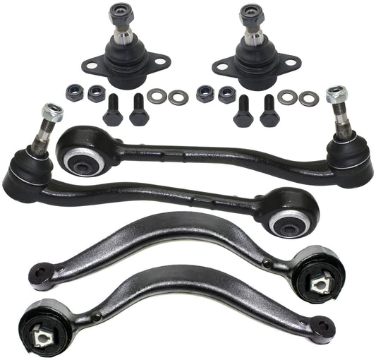6-Piece Kit Front, Driver and Passenger Side, Lower, Frontward and Rearward Control Arm Kit, Includes (2) Ball Joint and (4) Control Arm