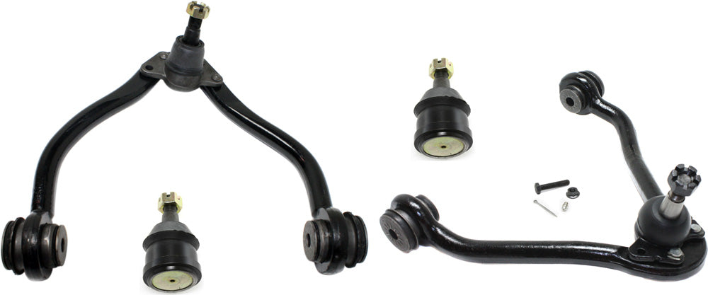 4-Piece Kit Front, Driver and Passenger Side, Upper Control Arm Kit, Includes (2) Ball Joint and (2) Control Arm