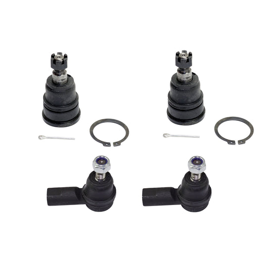 4-Piece Kit Front, Driver and Passenger Side Suspension Kit, Includes (2) Ball Joint and (2) Tie Rod End