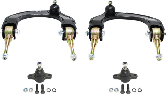 4-Piece Kit Front, Driver and Passenger Side, Upper Control Arm Kit, Includes (2) Ball Joint and (2) Control Arm