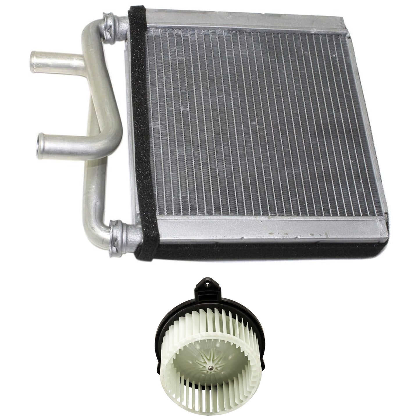 2-Piece Kit Heater Core Includes (1) Blower Motor and (1) Heater Core
