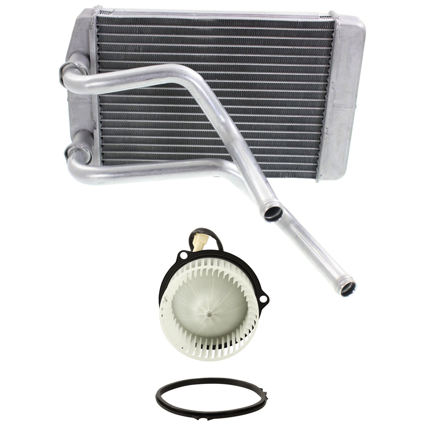 2-Piece Kit Heater Core, includes (1) Blower Motor and (1) Heater Core