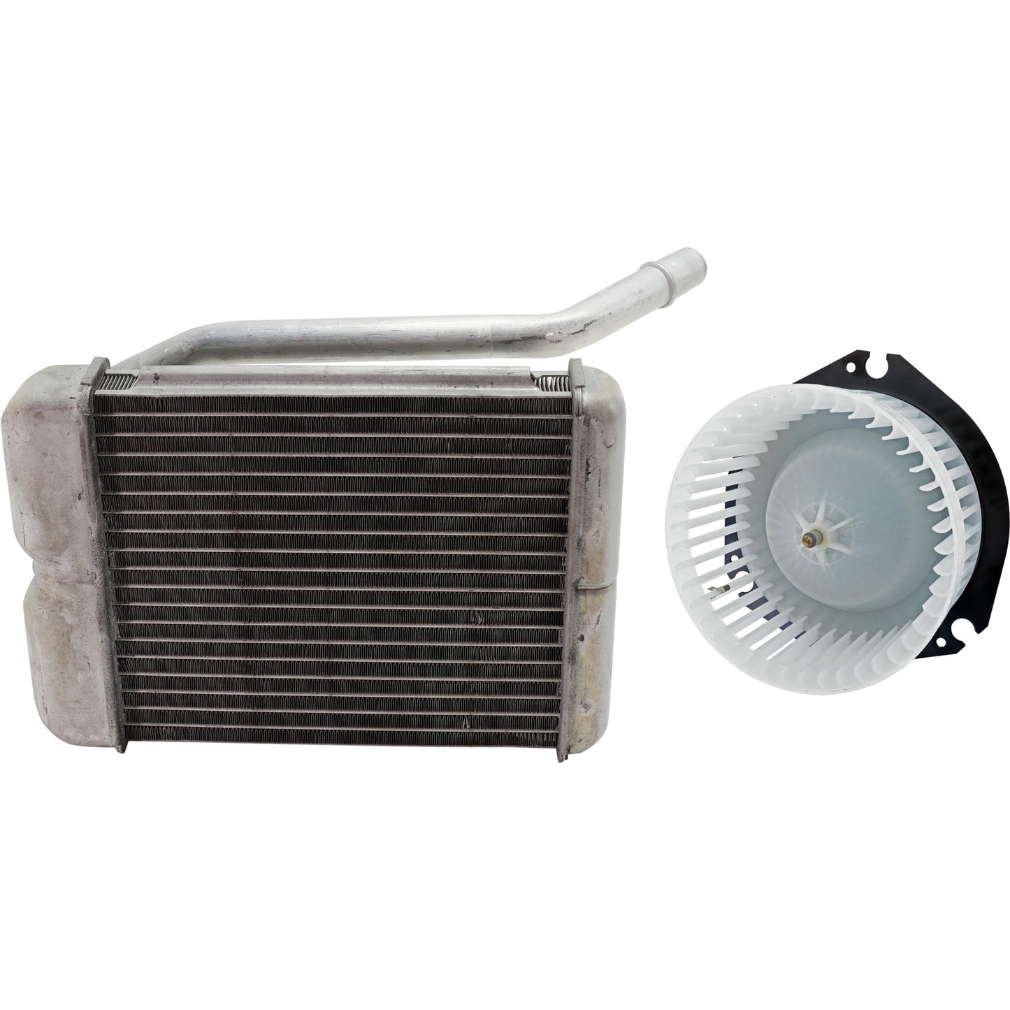 2-Piece Kit Heater Core, includes (1) Blower Motor and (1) Heater Core