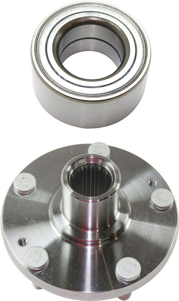 2-Piece Kit Front Wheel Hub, 5 Lugs, With Bearing, Includes (1) Wheel Hub and (1) Wheel Bearing