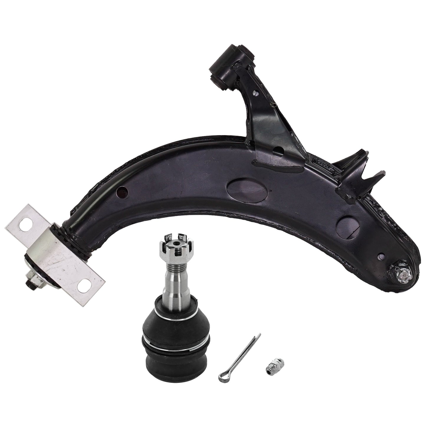 2-Piece Kit Front, Driver and Passenger Side, Lower Control Arm Kit, Includes (1) Ball Joint and (1) Control Arm