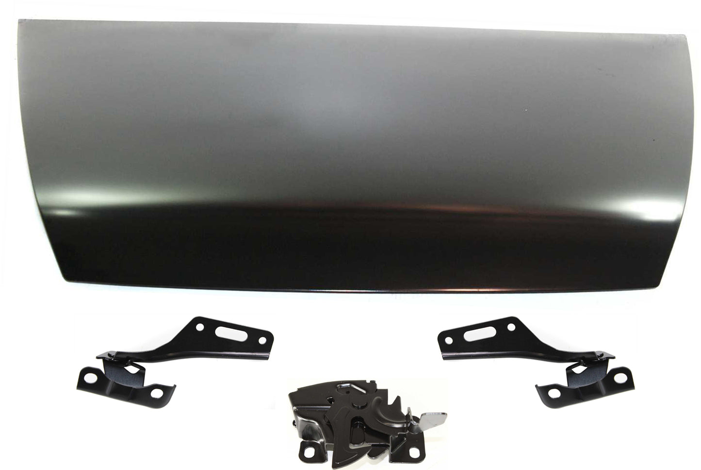 4-Piece Kit Factory Style Hood, 4-Door, Sedan, Steel, Primed, Includes (1) Hood, (2) Hood Hinge, and (1) Hood Latch