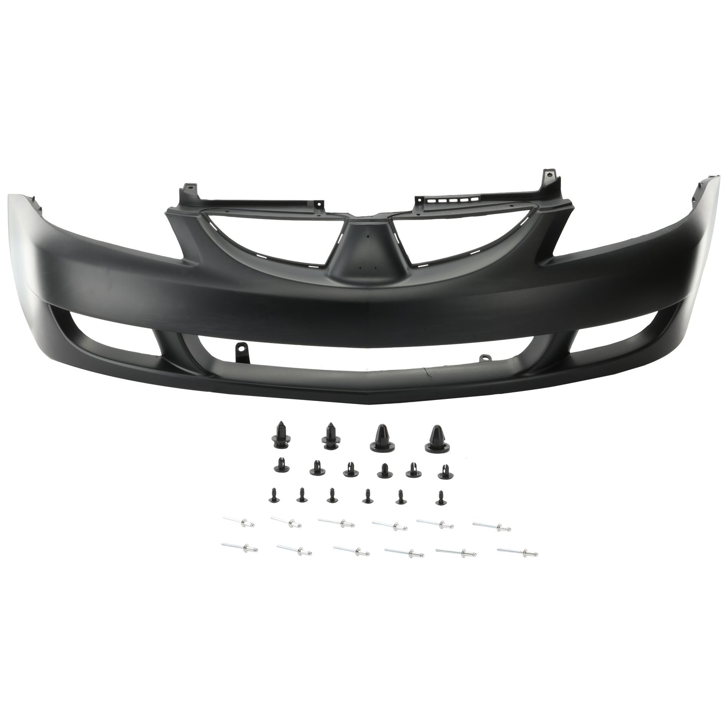 Передняя грунтованная накладка на бампер с местом для эмблемы