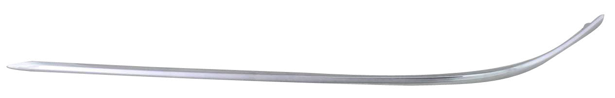 Front, Driver Side, Outer Bumper Trim, Chrome, Side Impact Strip Molding, Base Model