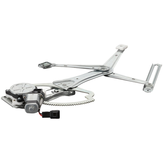 Front, Driver Side Window Regulator, Power, With Motor, Base Model