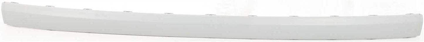 Rear, Center Bumper Trim, Primed, Center Impact Strip, Without Parking Aid Sensor Holes