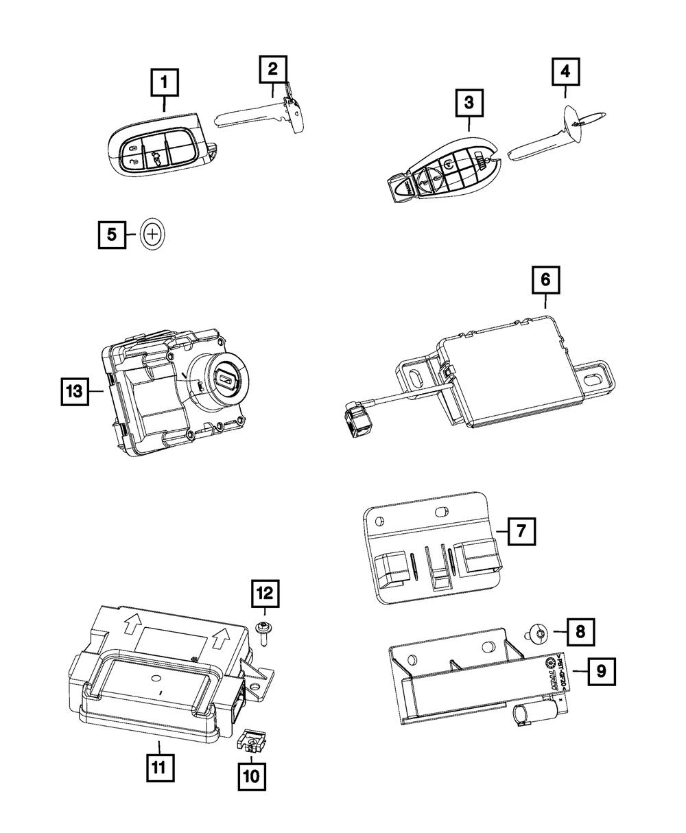 68395947AA Ignition Switch
