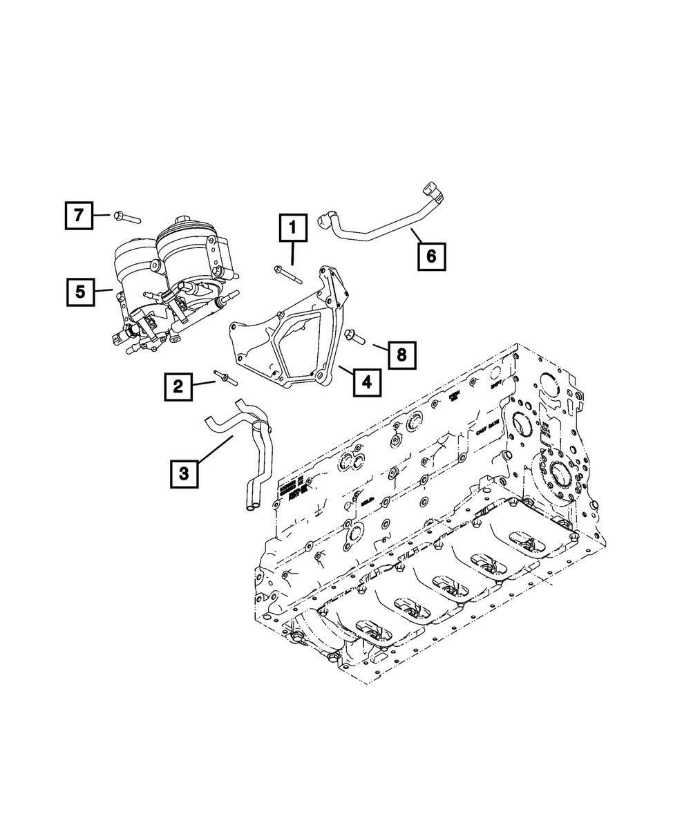 68447887AA Bolt - Direct Fit, Sold individually