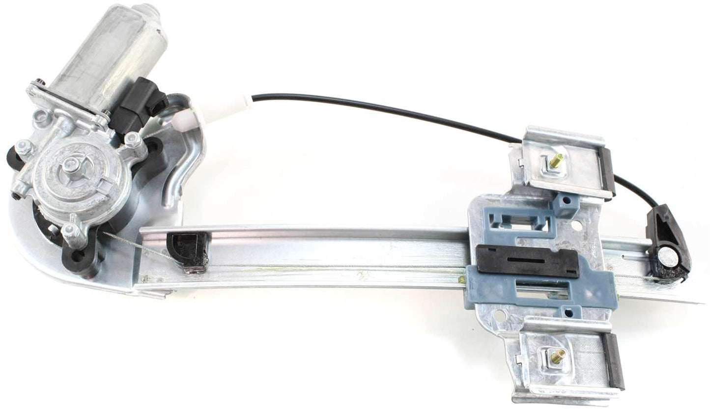 Rear, Driver Side Power Window Regulator, With Motor