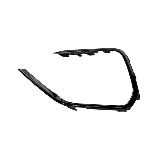 Front, Driver Side Bumper Trim, Gloss Black