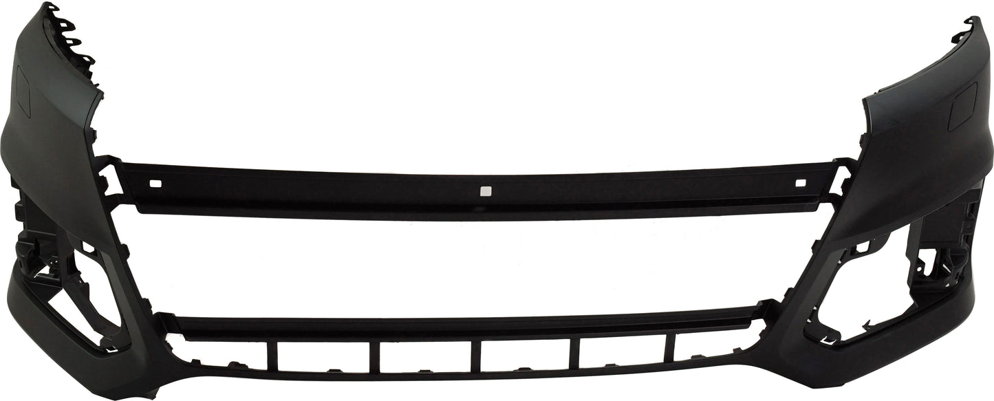 Front Primed Bumper Cover, With Headlight Washer Holes, CAPA CERTIFIED