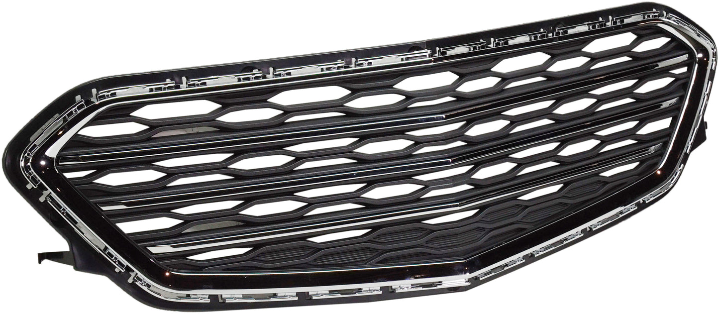 Решетка переднего бампера, текстурированная черная, сертифицированная CAPA