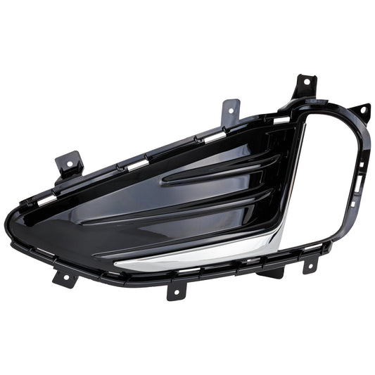 Front, Driver Side Fog Light Trim, Black