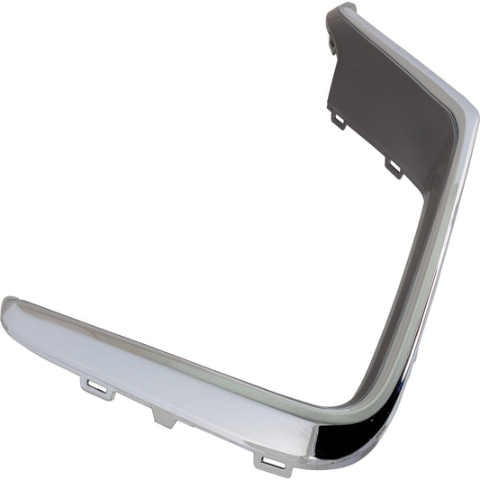 Front, Passenger Side, Outer Bumper Trim, Gray