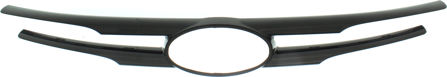 Накладка на решетку радиатора, верхняя, черная, сертифицирована CAPA