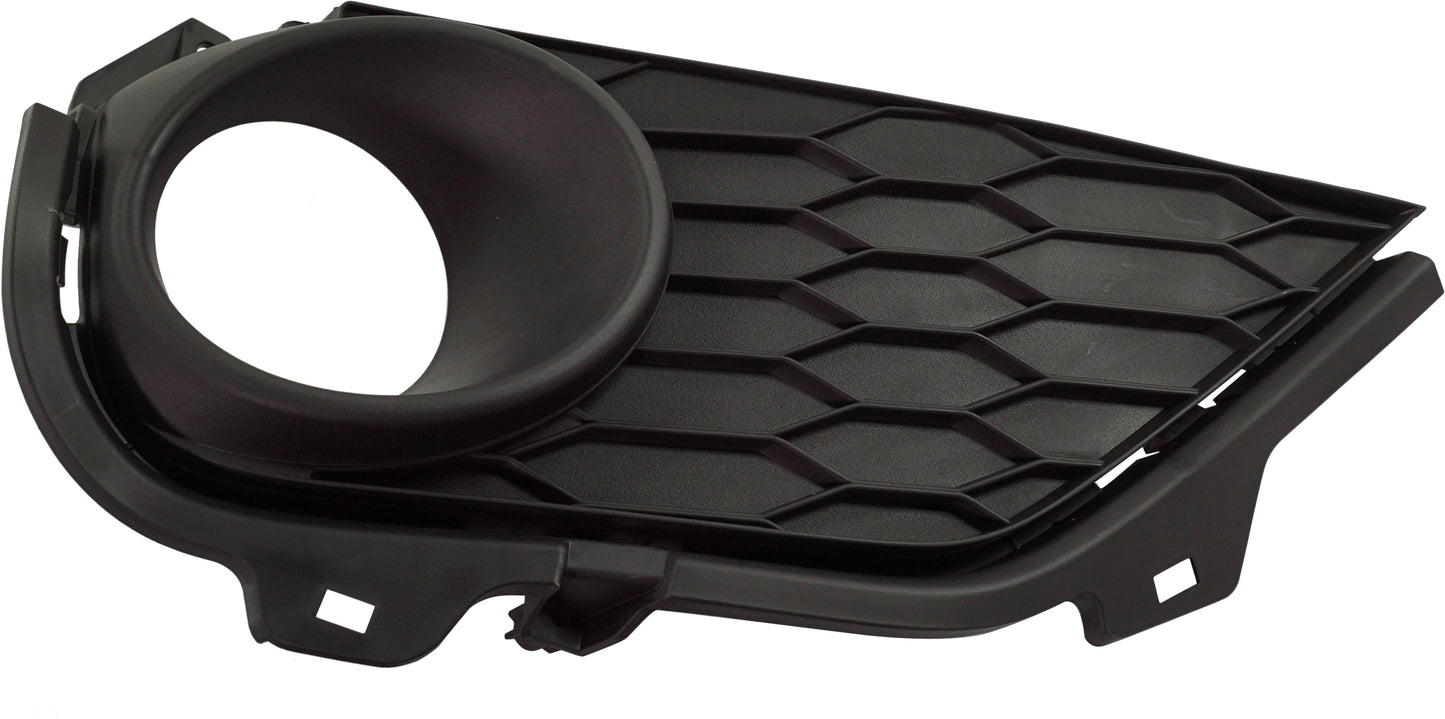 Front, Passenger Side Fog Light Trim, Textured Black, For Models without Parking Aid Sensor