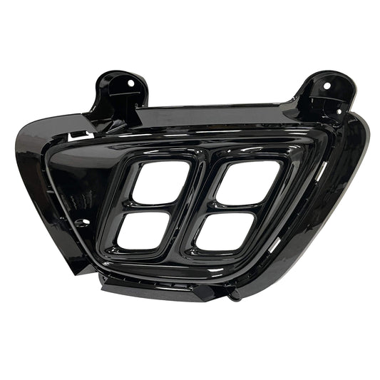 Front, Driver Side Fog Light Trim, Black