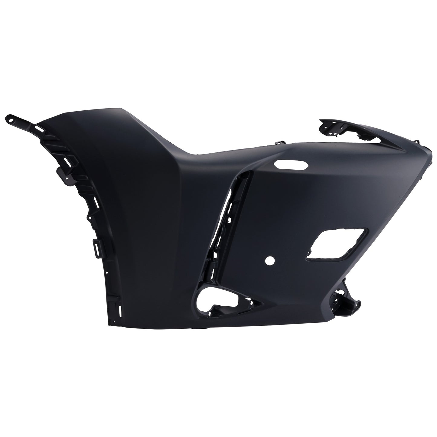Front, Passenger Side Bumper End, Primed Plastic