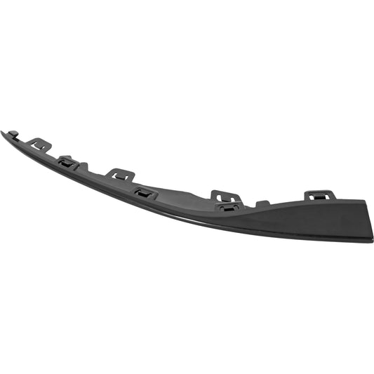 Front, Passenger Side, Outer Bumper Trim, Black