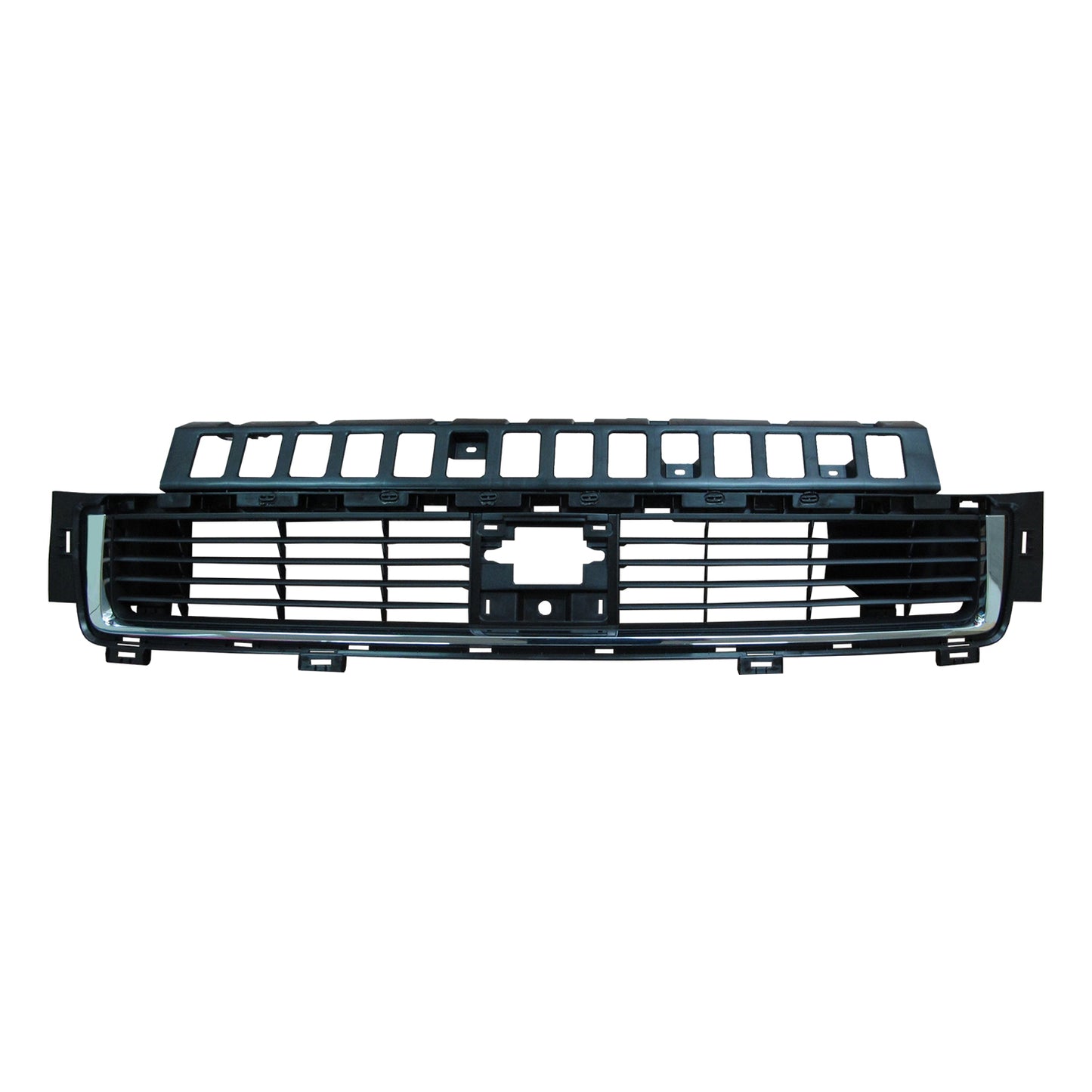 Решетка переднего бампера, матово-черная