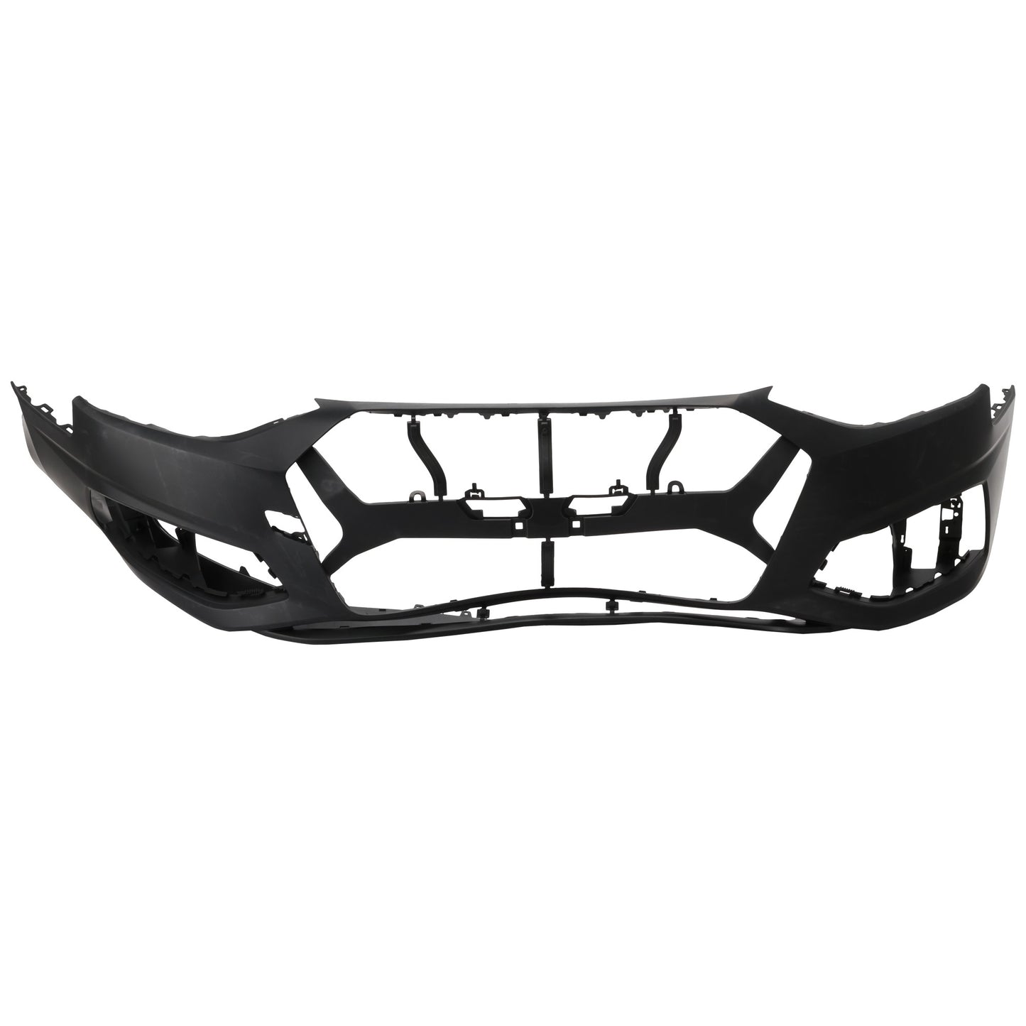 Front Primed Bumper Cover, For Modelsa Wihout S-Line Package, Headlamp Washer Hole And Parking Aid Sensor Hole