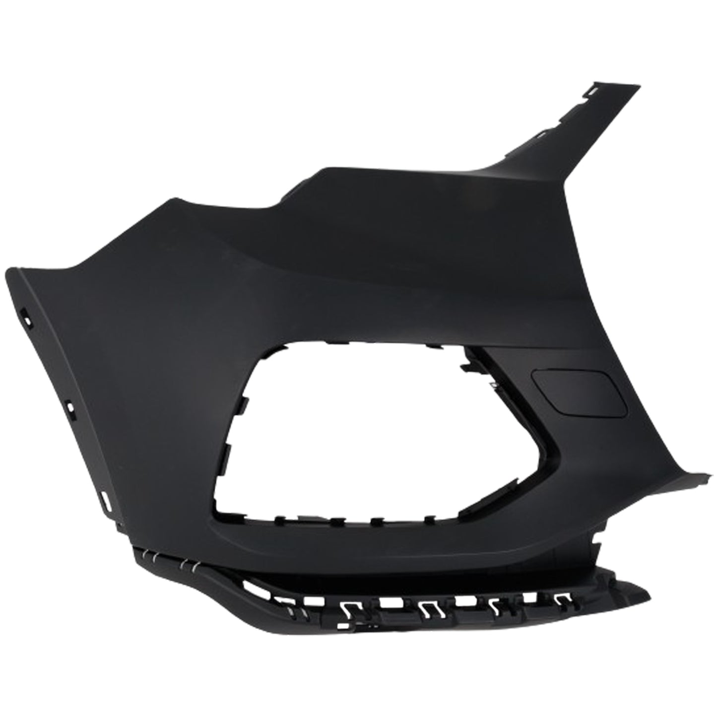 Front, Passenger Side Bumper End, Primed Plastic