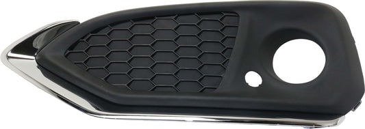Front, Driver Side Fog Light Trim, Textured Black, Base Model