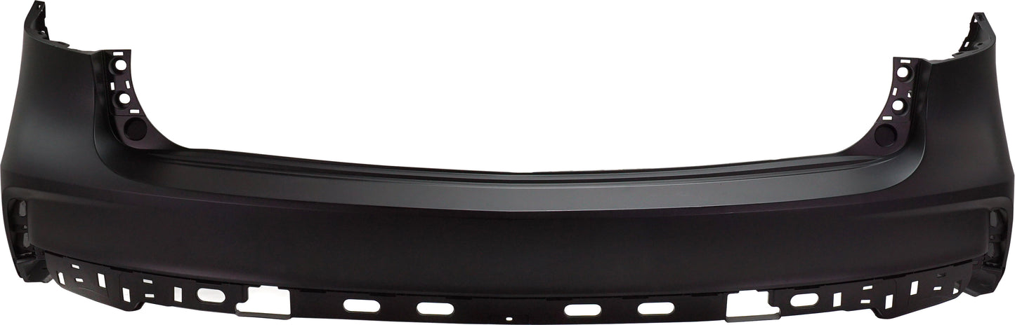 Rear, Upper Primed Bumper Cover, Without Parking Aid Sensor Holes, CAPA Certified