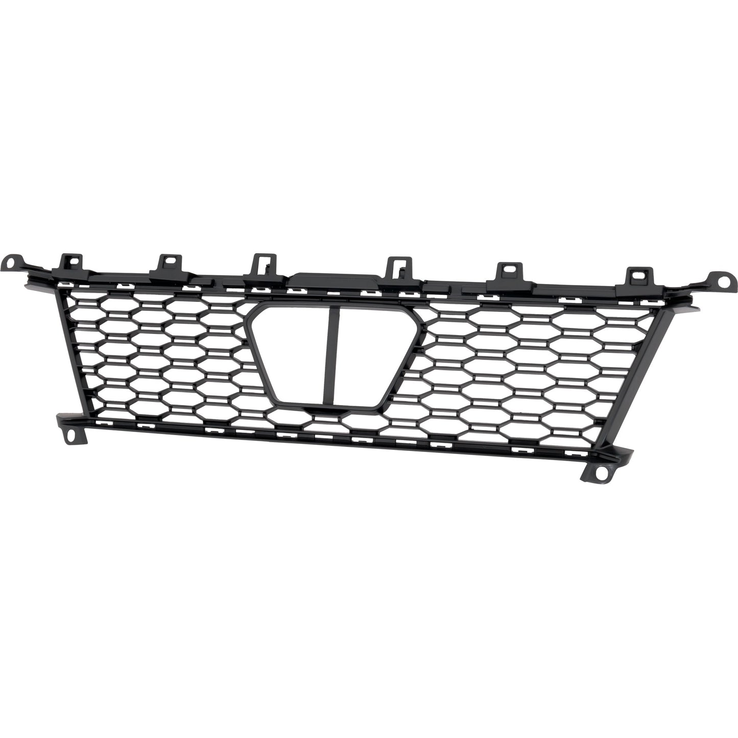 Передняя часть, центральная решетка бампера, глянцево-черная, базовая модель