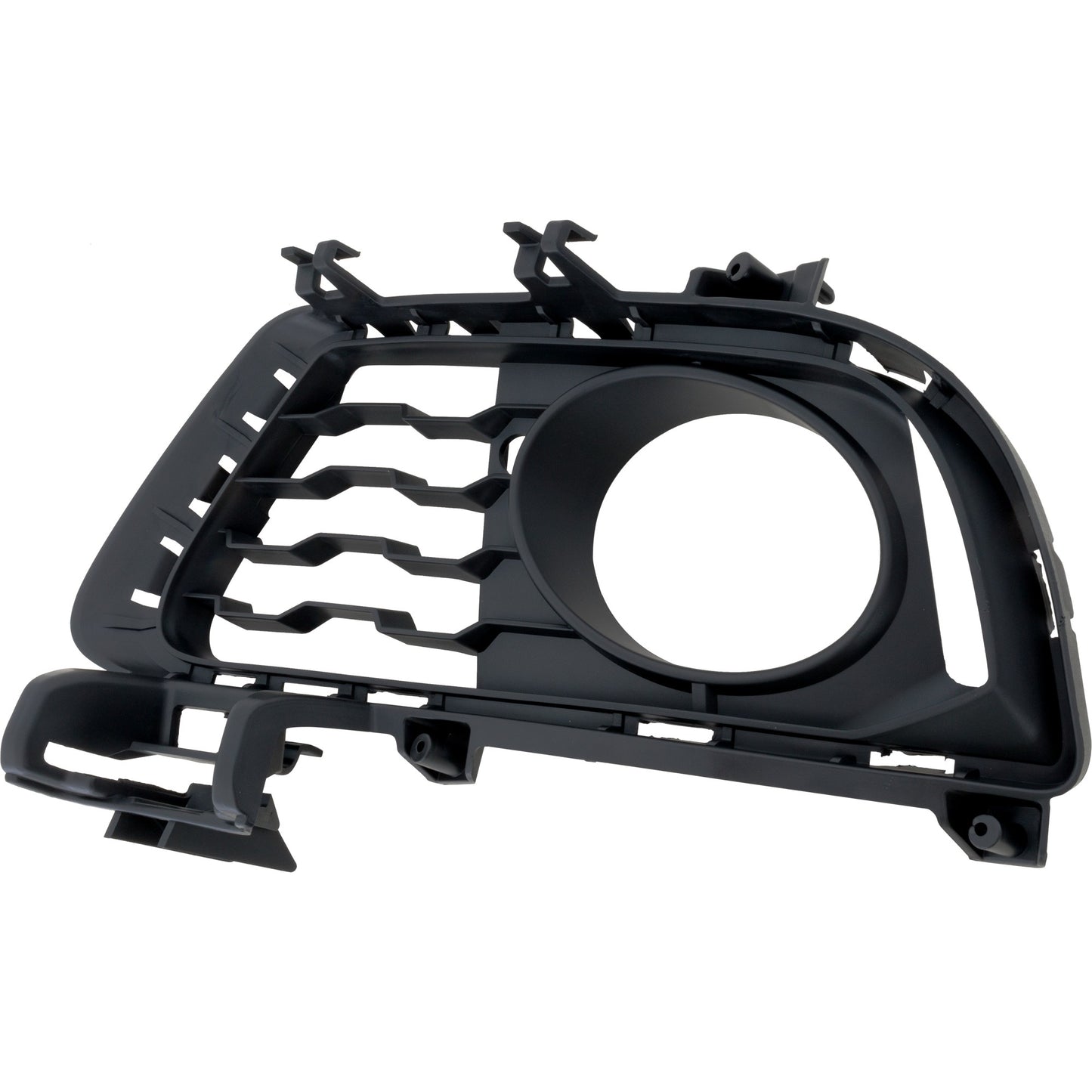 Front, Driver Side Bumper Grille, Black, Base Model