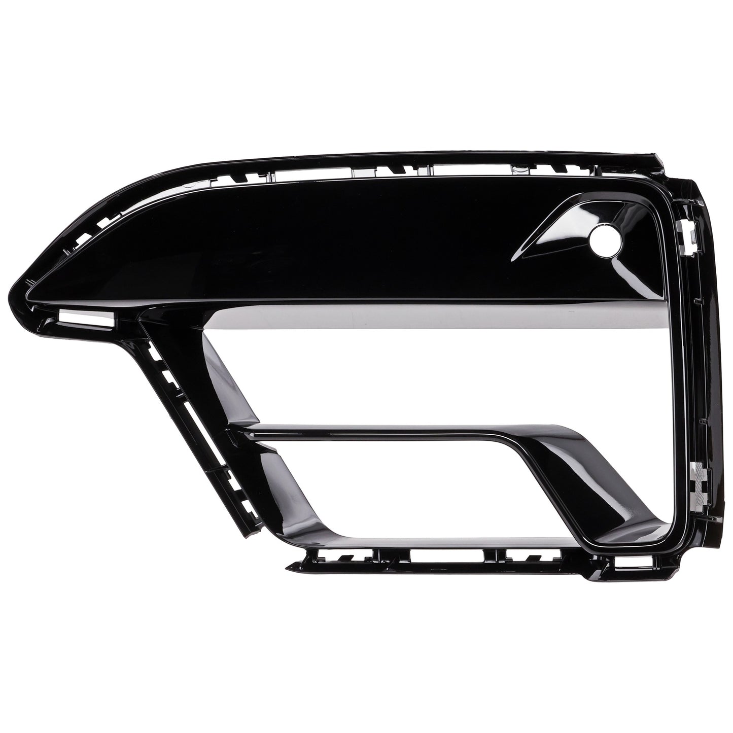 Front, Driver Side Bumper Grille, Gloss Black
